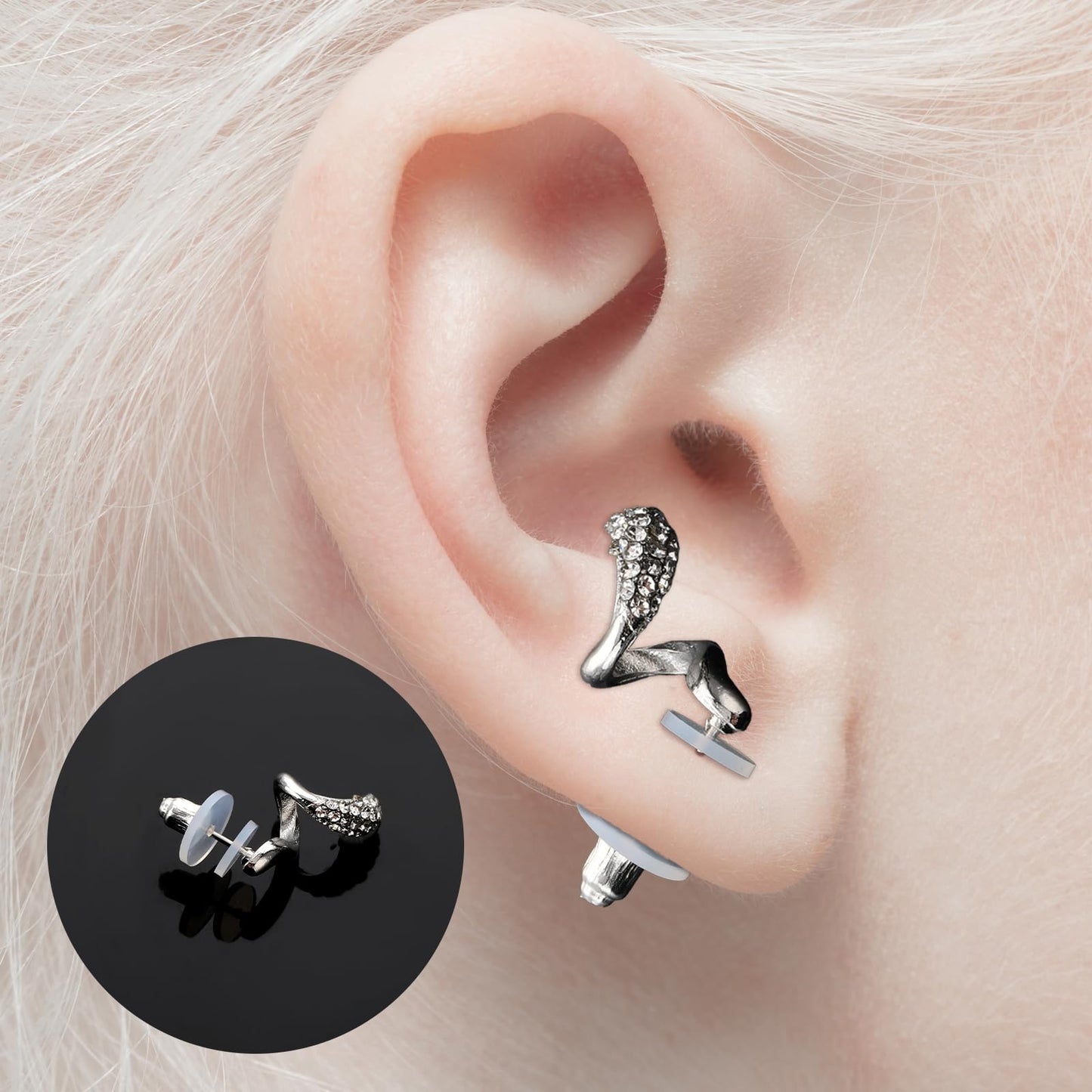 Clear Piercing Disc for Piercing Bump Silicone Healing Non Pull Piercings Discs Pressure Silicone Earrings Clear Disc Pads for Keloids Healing Pads, 30Pcs 3mm/5mm/7mm/9mm/12mm/14mm