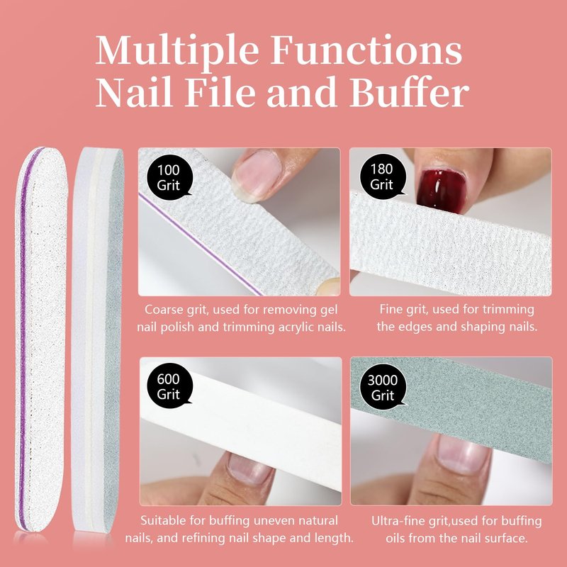 JODSONE Gel Nail Polish Remover Kit 2Pcs Gel Remover 1Pc Latex Tape Liquid Professional Soak Off Gel Nail Removal Set for Nail Art Manicure Pedicure at Home Includes Sanding Strips and Steel Pushers