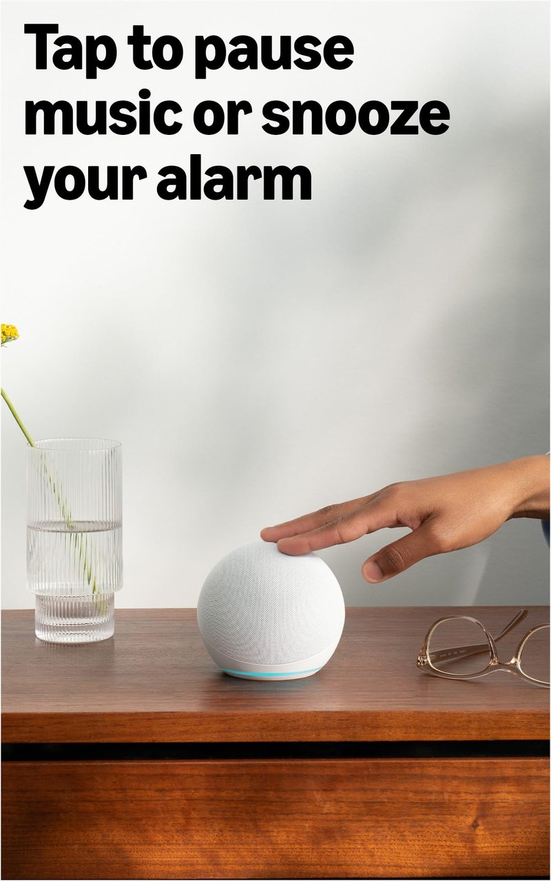 Amazon Echo Dot (newest model) - Vibrant sounding speaker, Designed for Alexa+, Great for bedrooms, dining rooms and offices, Deep Sea Blue
