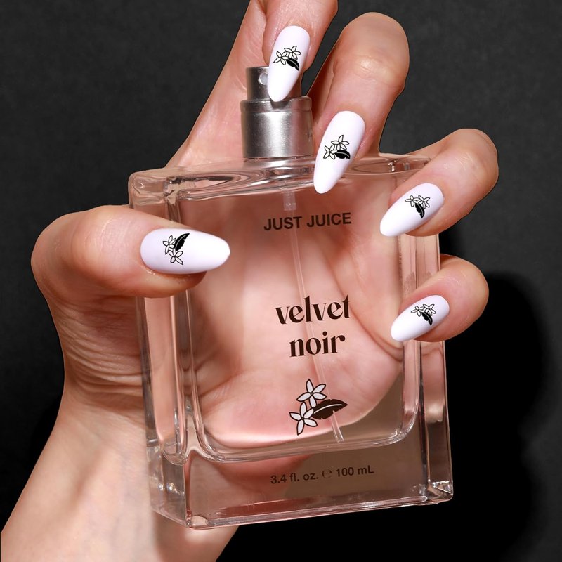 Just Juice Velvet Noir - Crisp Jasmine Perfume for Women & Men - Floral Musk Travel Size 0.33 oz