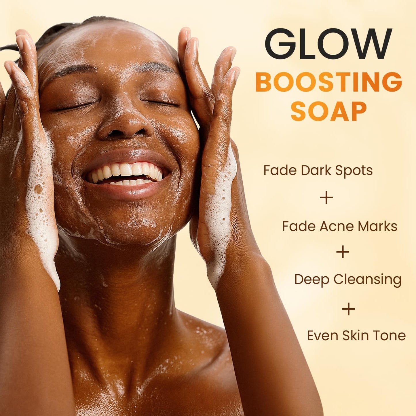 Turmeric Kojic Acid Soap - Dark Spot Remover Facial Cleansing Bar with Vitamin C & Retinol | 100g