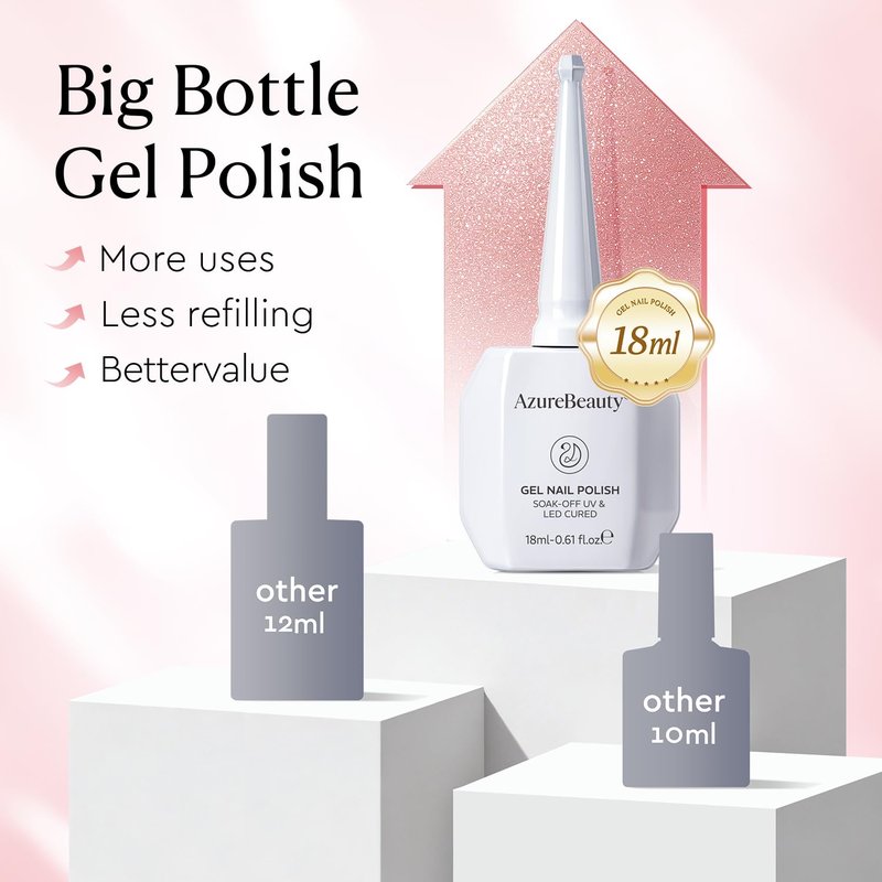 AZUREBEAUTY Pink Cat Eye Gel Nail Polish 18ML – Nude Magnetic Holographic Shimmer, Translucent Jelly Reflective Gel, Soak-Off UV/LED Nail Polish for Nail Art DIY & Salon