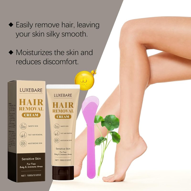 Regine Switzerland Hair Removal Cream - Sensitive Skin Formula for Face, Body & Bikini Area | Fragrance-Free, 100g