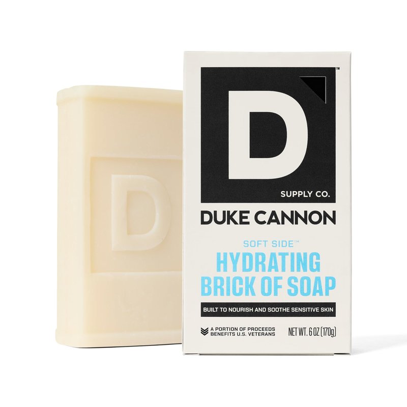 Duke Cannon Supply Co. Soft Side Hydrating Brick Of Soap For Men - Shea Butter - Sandalwood Scent - 6oz