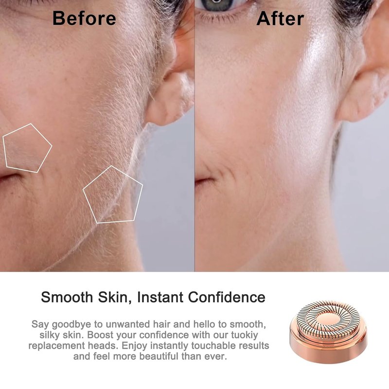 Flawless | Replacement Heads for Facial Hair Remover - Gen 2 Blades for Smooth Hair Removal