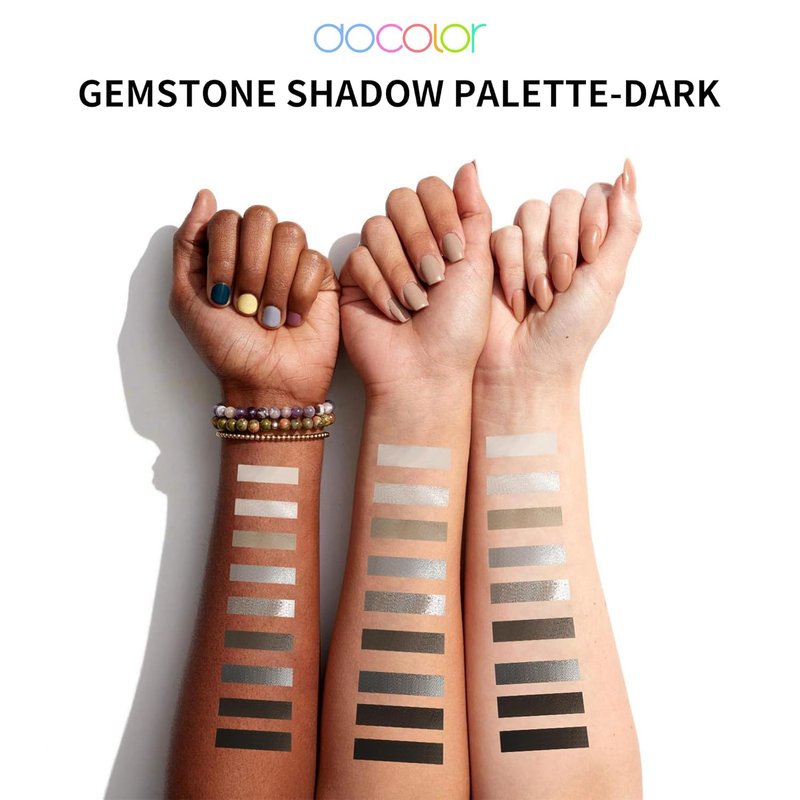 Docolor Eyeshadow Palette - 9 Highly Pigmented Colors | Blendable Mattes & Shimmers for Long-Lasting Makeup