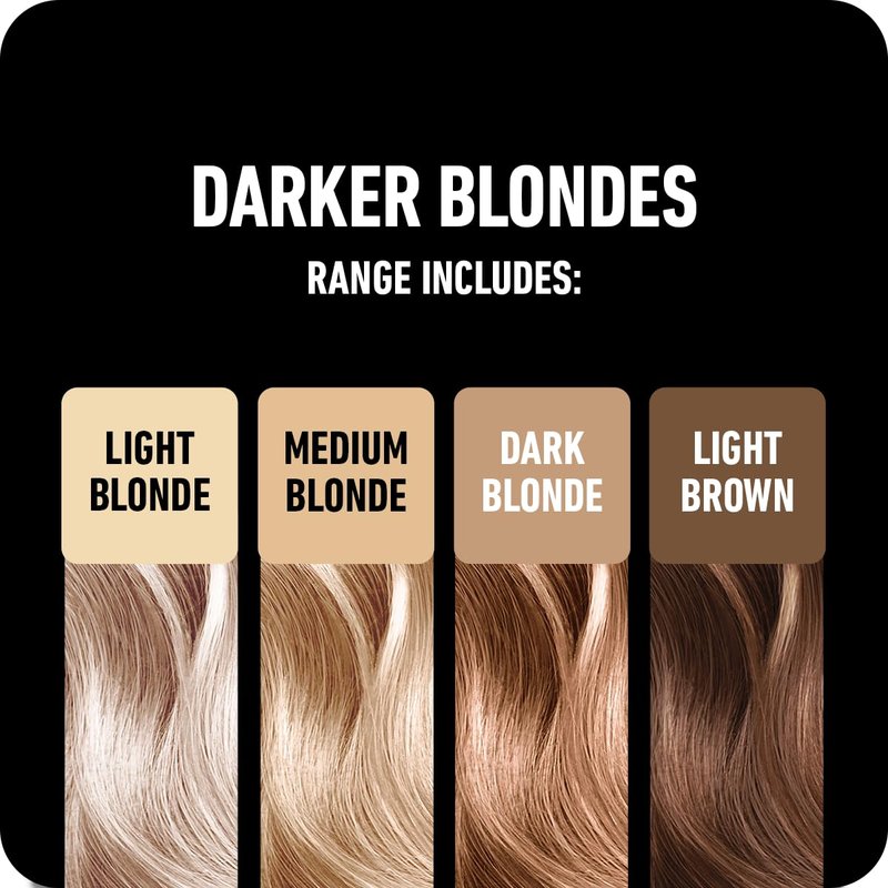 BOLDIFY Hairline Powder Color Sample Kit - Water-Resistant Root Touch Up Hair Color for Gray Coverage - 24-Hour Stain-Proof, Mess-Free Hair Powder for Thinning Hair - Darker Blondes