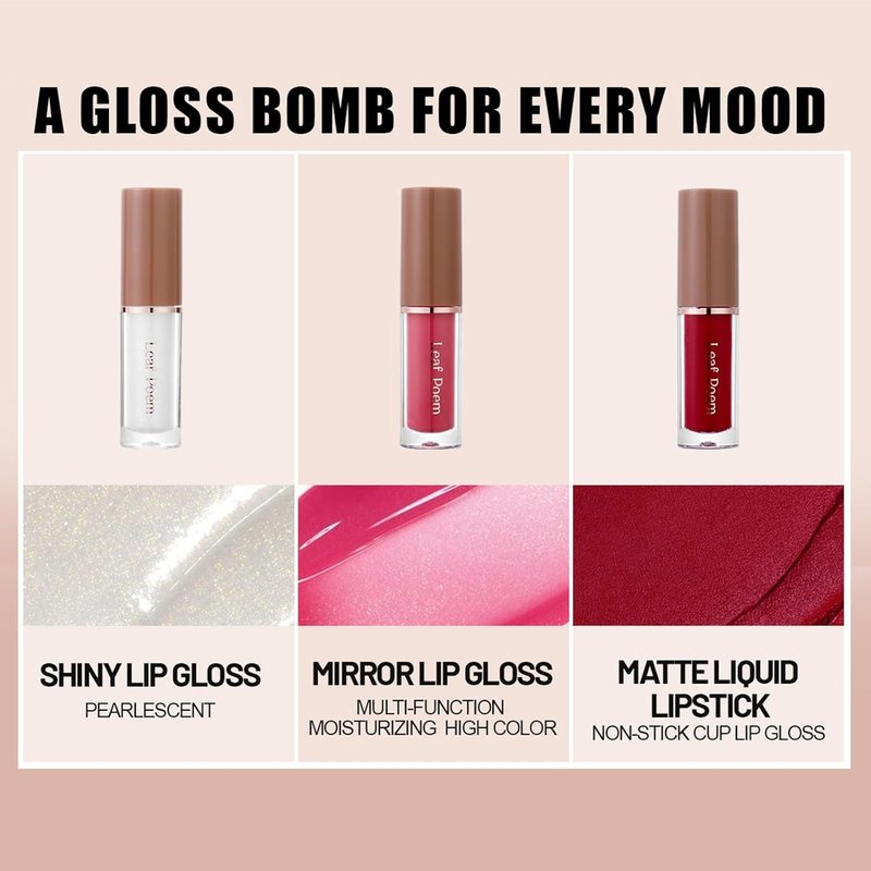 Skiennix 12 Pcs Liquid Lipstick Set - Long-Lasting Matte, Glossy & Glitter Lip Makeup | Perfect Gift for Women