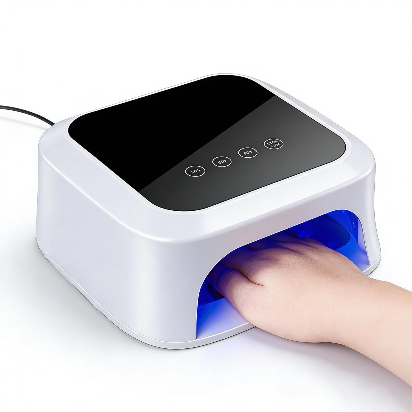 UV LED Nail Lamp with Detachable Reflective Base,36 Beads Large LCD Screen, Auto Sensor & 4 Timer Settings,Nail Dryer Lights for Acrylic Nail Gels - Professional Gel Polish Dryer for Home & Salon Use