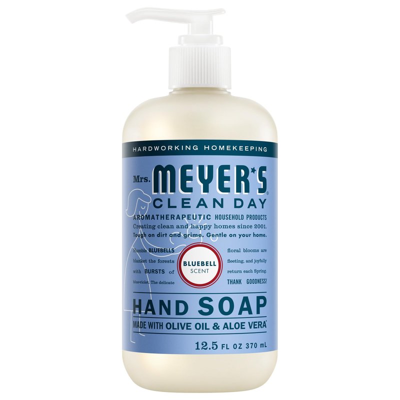 MRS. MEYER'S CLEAN DAY Hand Soap, Bluebell Scent, 12.5 Fl Oz Bottle