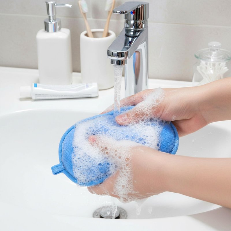 HJZHII 2Pcs Baby Bath Sponge, Soft Sponge for Bathing, Double-Sided Absorbent Loofah for Infants Kids Men Women