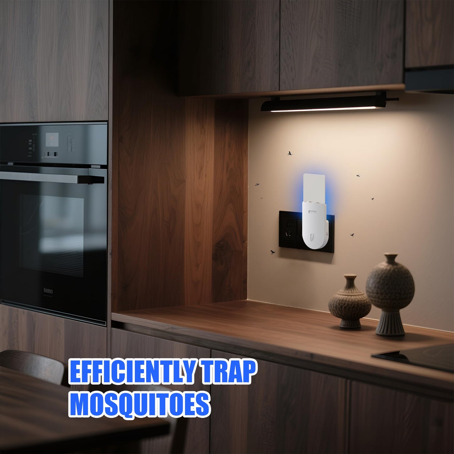Solarush Indoor UV Fly Trap – Silent Gnat & Fruit Fly Catcher with Night Light, 400 sq. ft Coverage