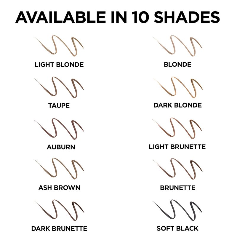 L'Oreal Paris Makeup Brow Stylist Definer Waterproof Eyebrow Pencil, Ultra-Fine Mechanical Pencil, Draws Tiny Brow Hairs and Fills in Sparse Areas and Gaps, Dark Brunette, 0.11 Ounce (Pack of 2)