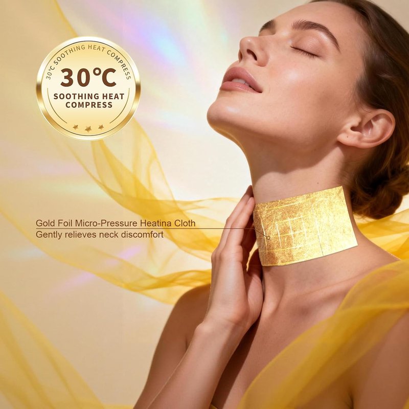 Collagen Neck Mask - Deep Hydration Neck Wrinkle Patches with 8 Peptides | Anti-Aging Firming Treatment