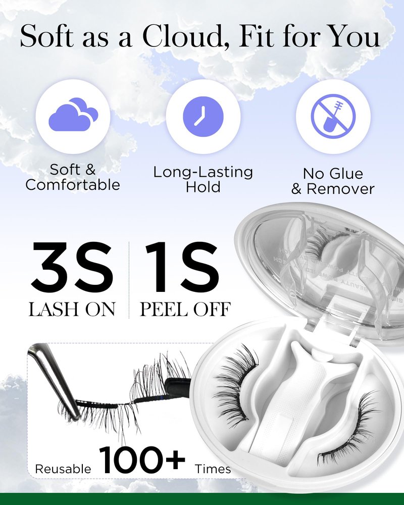 BEYELIAN Magnetic Eyelashes with Applicator, Upgrade Soft Magnetic Lashes Portable Magnetic Eyelashes Natural Look, Reusable, No Glue Needed Fales Eyelashes for Eye YT25 (All-In-One & Comfortable)