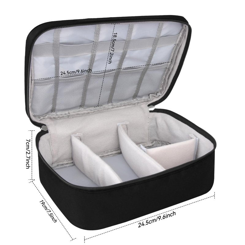 Barber Tools Bag Barber Case Hair Tools Travel Bag Clipper Guard Holder for Clippers and Supplies Hair Cutting Scissors Storage Bag Portable Clipper Storage Holder Organizer for Hair Cutting (Black)
