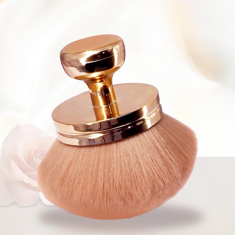 2 Pack additional Large Body Makeup Brush for individual Tanner, 3 Inch Wide individual Tanning Blend Brush - Soft Synthetic Hair for Powder, Foundation, Blusher, Bronzer (with Bonus Pouch)