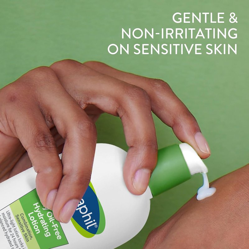 Cetaphil Daily Hydrating Lotion - Hyaluronic Acid Formula for 24-Hour Moisture | 3 fl oz, Fragrance-Free, Non-Comedogenic
