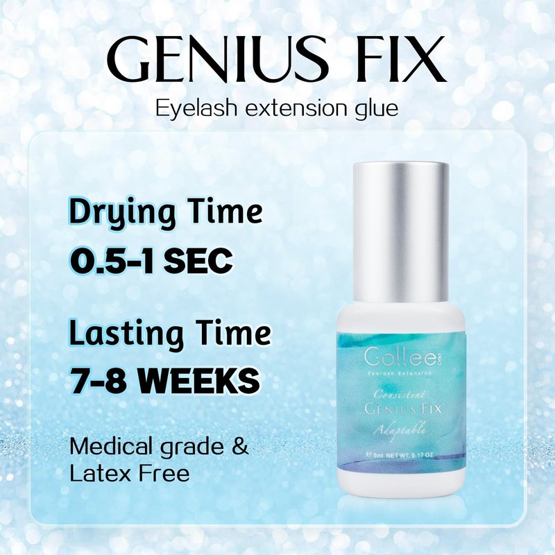 Eyelash Extension Glue Lash Glue for Eyelash Extensions - 5ml 1-2 S Fast Drying/Retention 8 Week Eyelash Adhesive for Eyelash Extensions Professional Salon Supplies