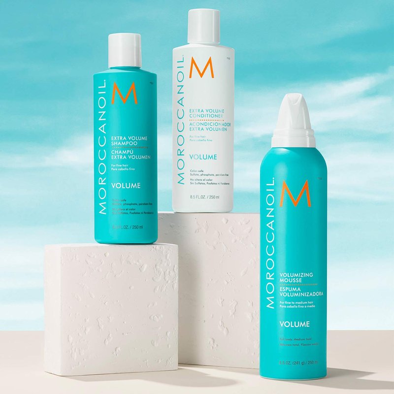 Moroccanoil Extra Volume Shampoo & Conditioner Bundle - 8.5 Fl. Oz Set for Fuller Hair