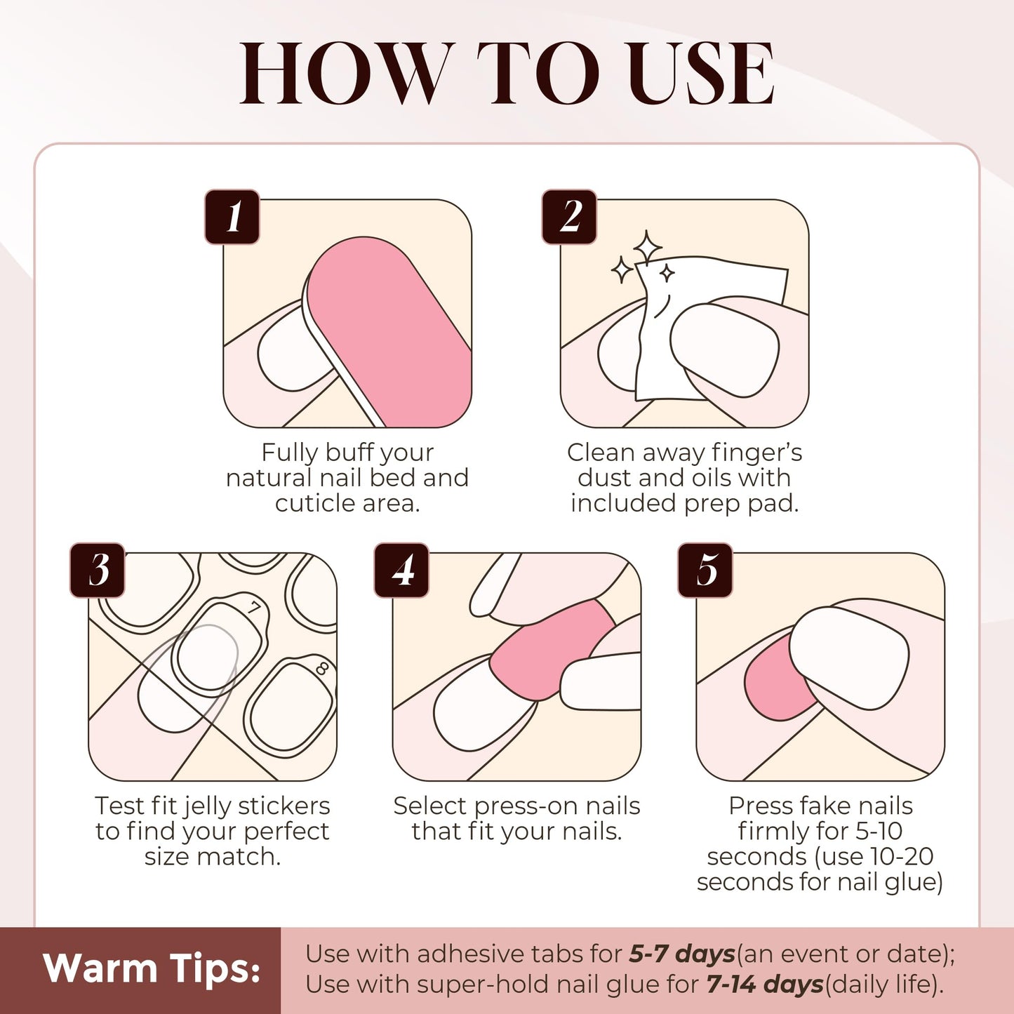 UNA GELLA White Press On Nails Short: Almond Soft Gel Press Ons Kit with Nail Tips Glue on Nails, 16 Sizes - 32 Reusable Fake Nails Kit, Milky White