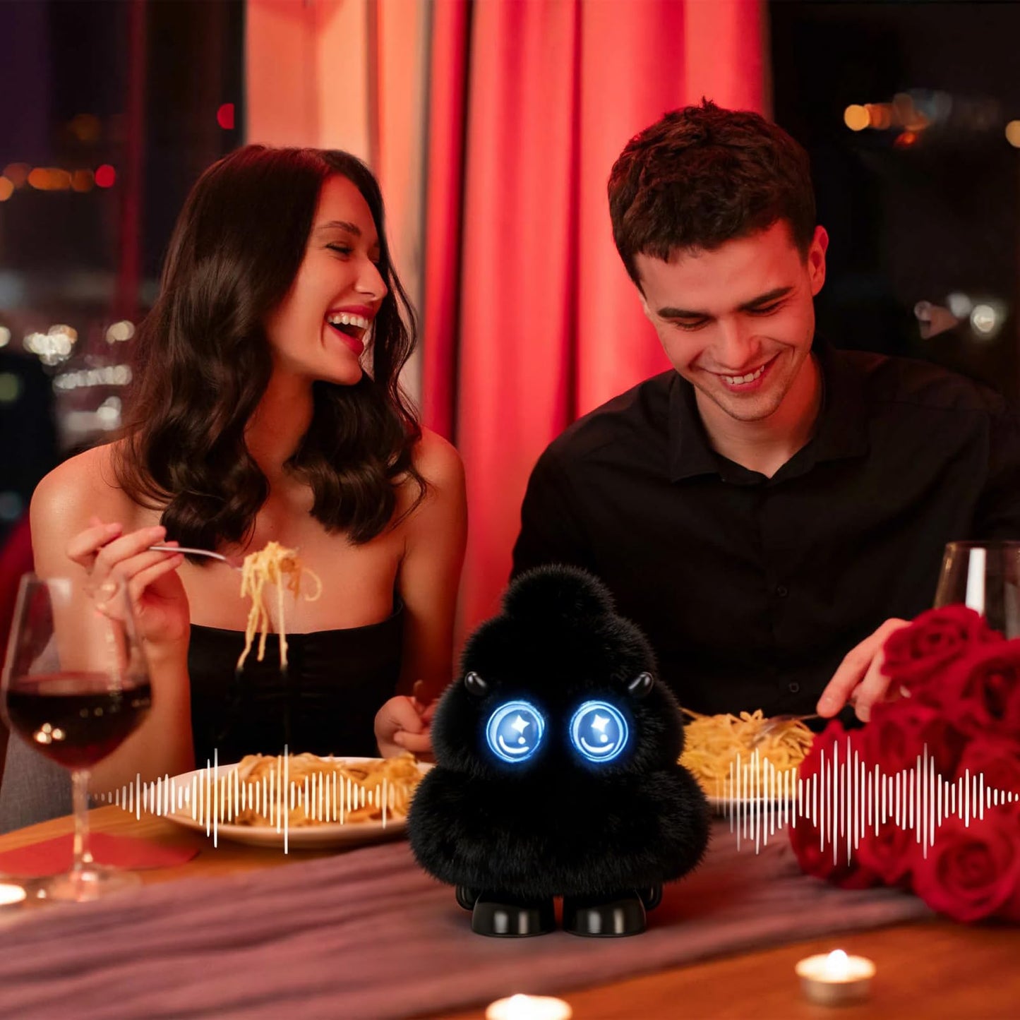 GRAUICI Portable Bluetooth Speaker with LED Light,Powerful Stereo Sound Deep Bass,Wireless Bluetooth Speaker Gifts for Him Her Adult Teen Kids for Valentine's Day, Teacher's Day, Christmas, Birthday