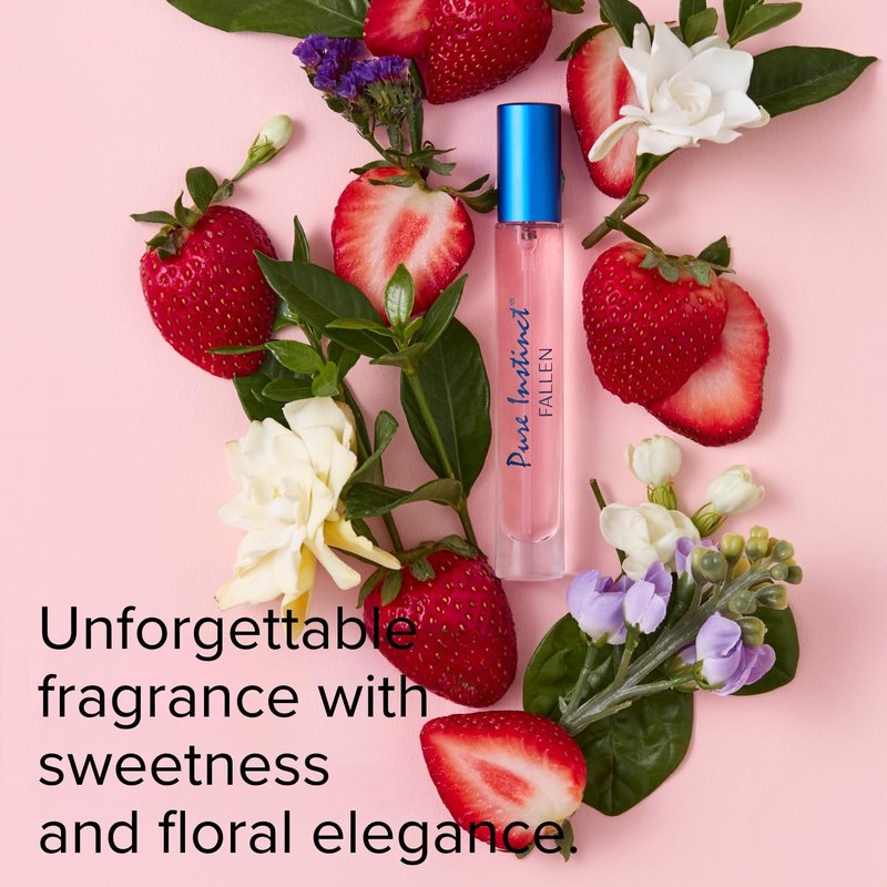 Pure Instinct FALLEN The Original Pheromone Infused Sprayer Perfume Cologne – For Her - Eau de Parfum EDP for Women - 0.31 Fl Oz