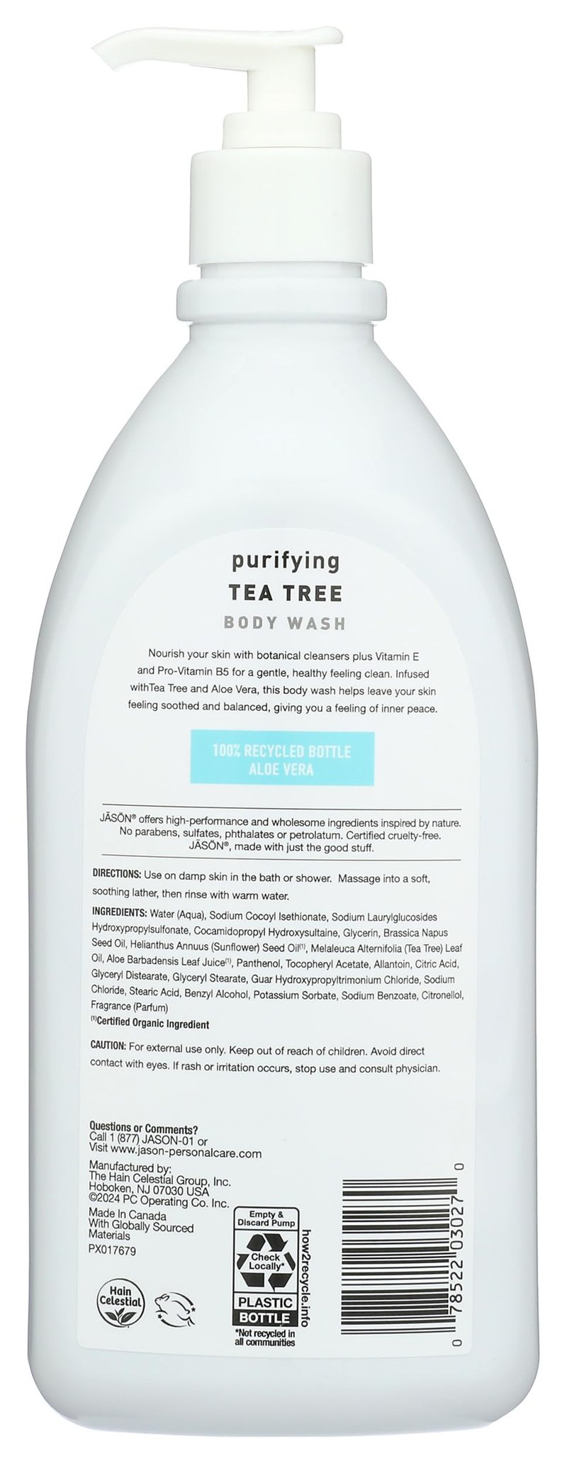Jason 30 oz Pure Natural Body Wash