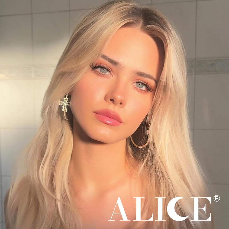 ALICE Lash Clusters Kit Natural Wispy Lash Extension Kit Clear Band Cluster Eyelash Extensions 140pcs 8-16mm Individual Lashes with Lash Glue Bond and Seal and Tweezers DIY at Home