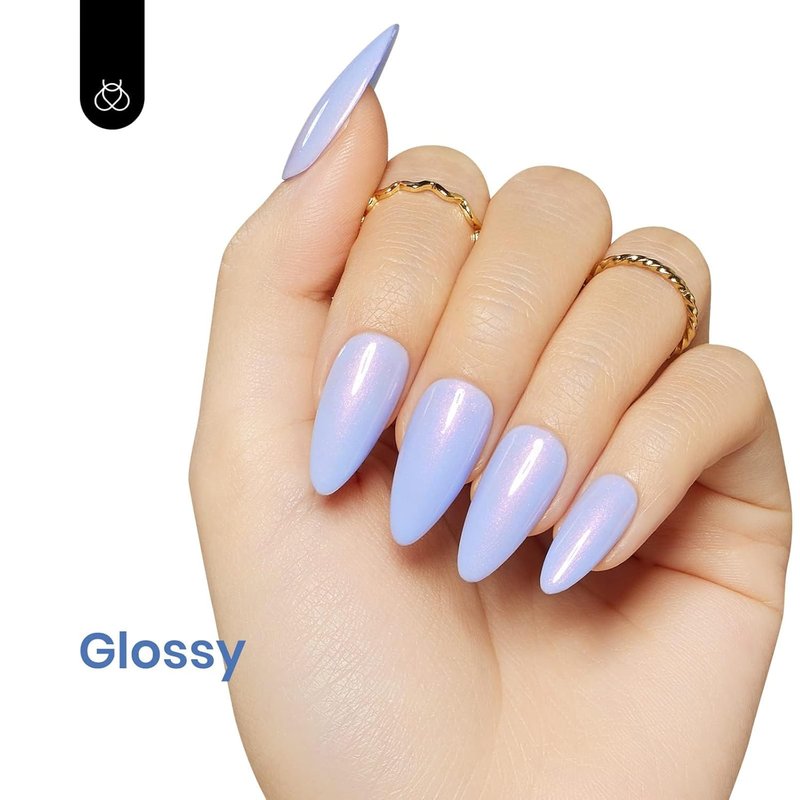 Beetles Periwinkle Gel Nail Polish - Dreamy Blue Pastel Shades | 15ml Soak Off UV Nail Art for DIY Manicure