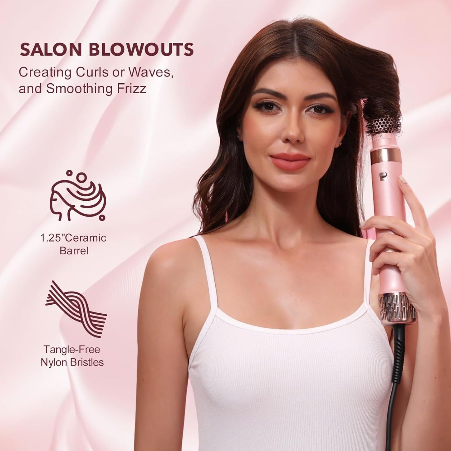 StyleVibe 6-in-1 Air Styler - Fast Drying Hair Dryer & Curling Brush for Smooth Blowouts | Frizz-Free, No Heat Damage
