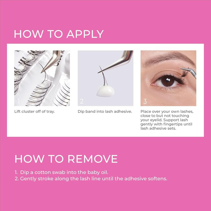 Kiss SuperStick Lash Cluster Adhesive - Gentle Waterproof Formula with Cactus & Witch Hazel, 7-Day Hold, 6.5g