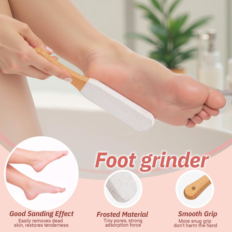 ELFRhino Long Handle Toe Gap Cleaning Brush+Body Shower Brush+Foot Grinder, Silicone Foot Scrubber for Shower, Feet Cleaner Scrub Foot Care for Seniors,Elderly, Men and Women,Pink
