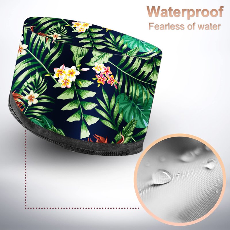 Heat Cap for Deep Conditioning, Ingeware Thermal Cap for Hair Steamer Cap for Natural Hair Portable Electric Heat Hair Spa Cap for Home Use Pattern (Floral Print)
