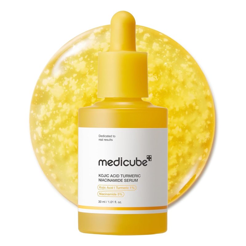 Kojic Acid Turmeric Clarifying Serum - Soothing & Brightening Facial Capsules | Niacinamide Hydration Support | 1.01 fl. oz