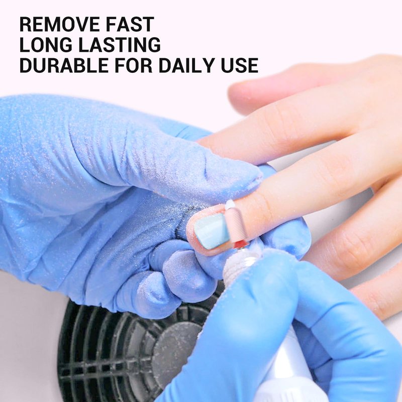 MelodySusie Ceramic Nail Drill Bit, 3/32'' Smooth Round Top Large Barrel Bits, Suitable for Manicure Pedicure Cuticle Gel Polishing, Beginners Bits, Pink, Series Bit-S, Fine