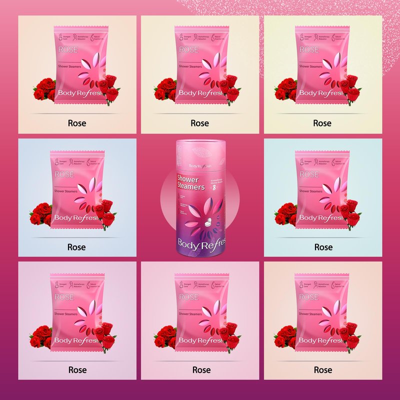 Shower Steamers Aromatherapy 8 Pack - Birthday Gifts for Women Mom Wife, Mothers Daay Gifts for Mom Wife from Daughter,Shower Bombs with Natural Essential Oils for Relaxation, Self Care Gift for Women