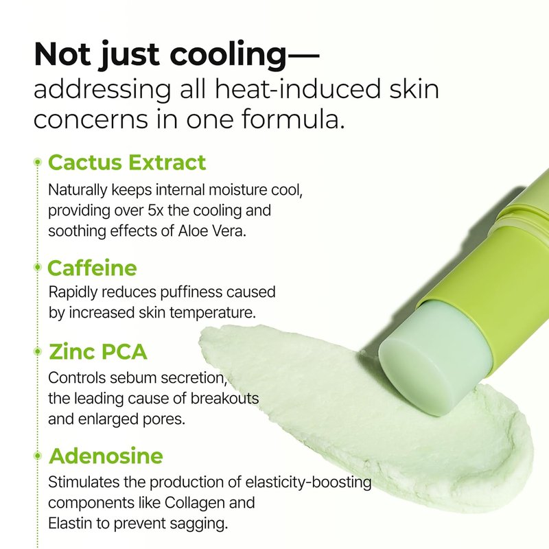 Dr. Melaxin Cactox Pore Relief Multi Balm Stick - Cooling & De-Puffing Face Balm with Zinc PCA, 0.88 oz