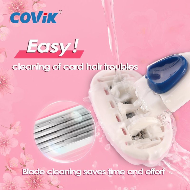 Mini Razors for Women - 5-Blade Travel Razor in Pink | Compact & Convenient