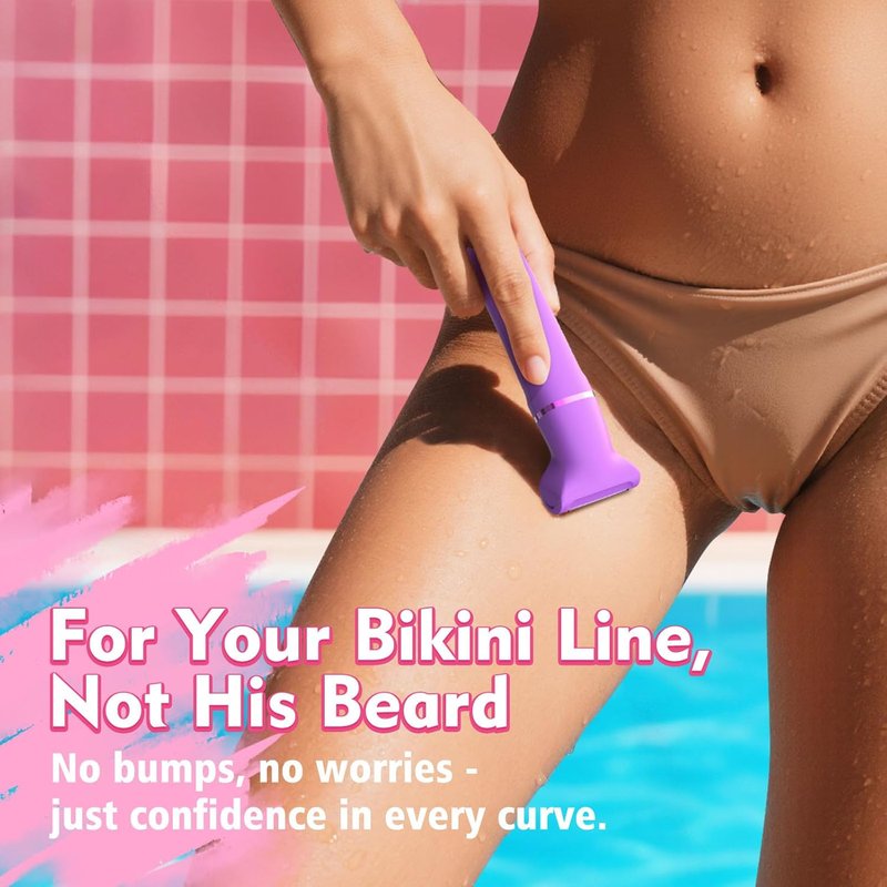 Regine Switzerland Electric Shaver - Cordless Bikini Trimmer for Women, Painless Hair Removal Device, Low Noise, Fast Charging