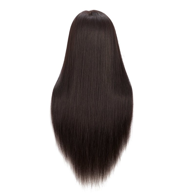 Mannequin Head Hair 26"-28" Synthetic Fiber Hair Styling Training Manikin Cosmetology Doll Head Braiding Hair Styling Hairdresser Training Model for Cutting Braiding - With Clamp Stand