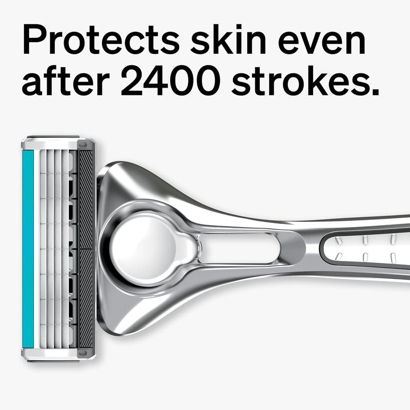 Schick Quattro Titanium Razors for Men - 4-Blade System with 1 Handle & 16 Refill Blades