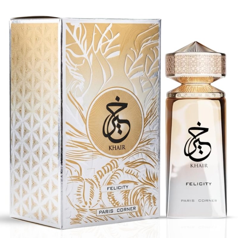 Khair Felicity Perfume - Sparkling Unisex Fragrance with Champagne, Cassis, Rose & Vanilla | 3.4 fl oz