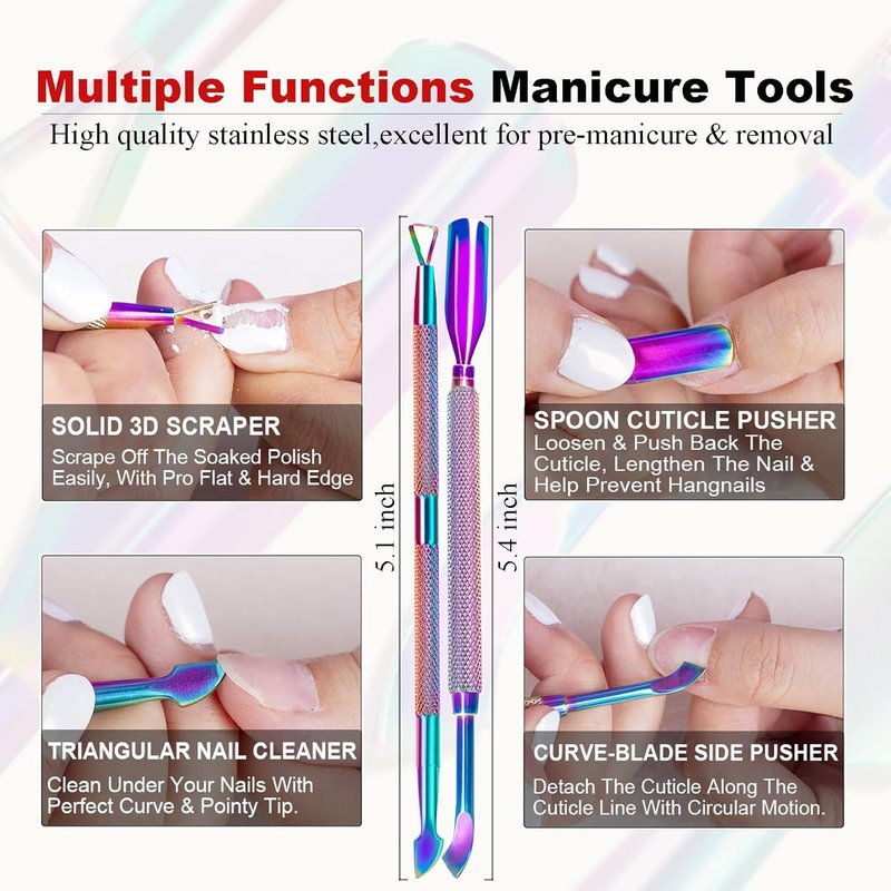 Gel Nail Polish Remover - Fast No Soak Formula | Professional Kit for Quick 2-5 Minute Removal