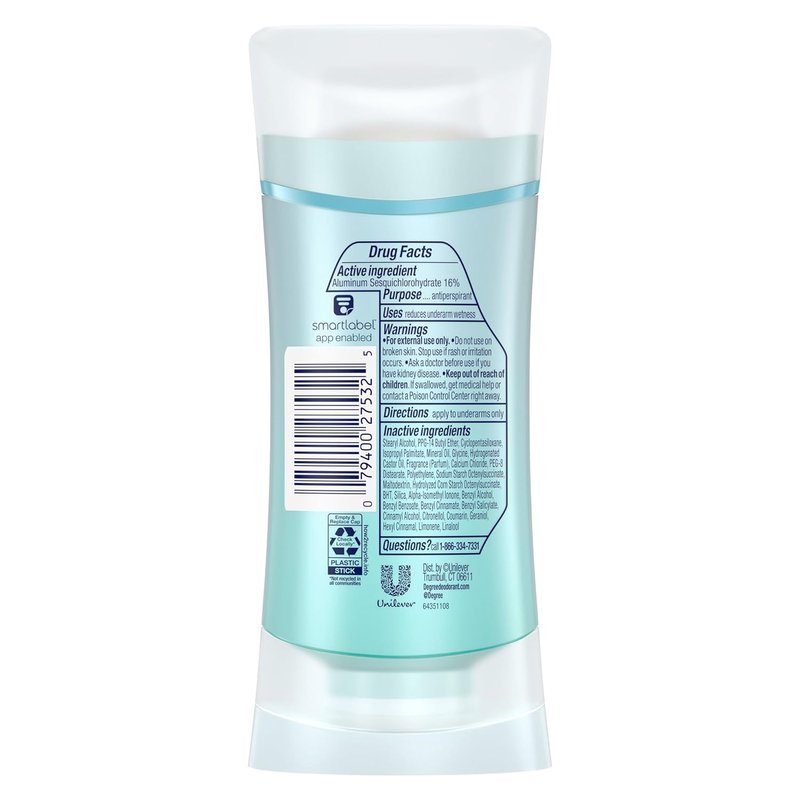 Degree Advanced Protection Antiperspirant Deodorant - Sheer Powder, 72-Hour Sweat & Odor Control, 2.6 oz (Pack of 2)