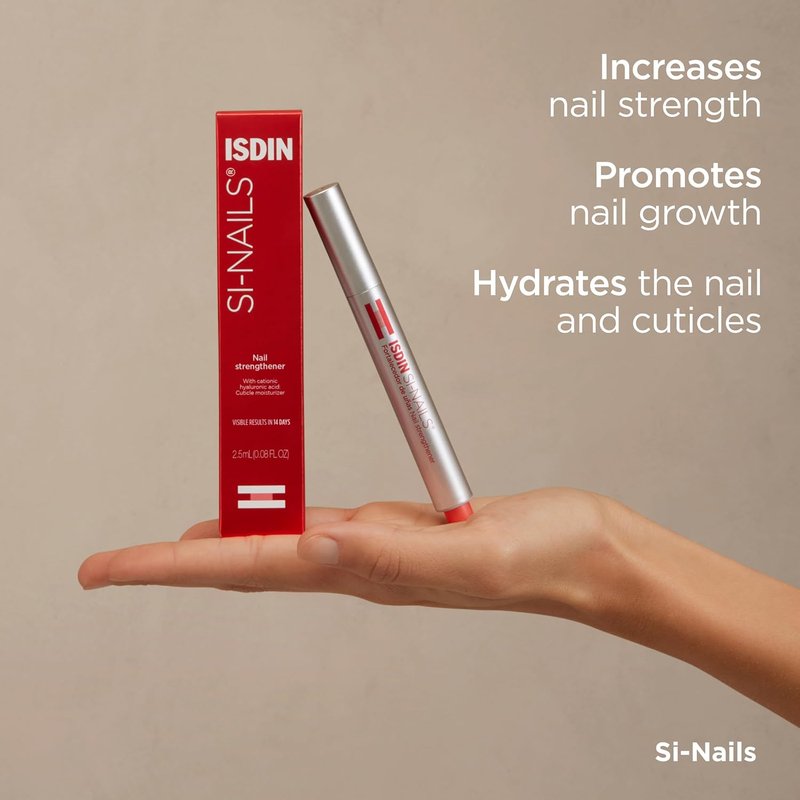 ISDIN Si-Nails - Nail Strengthening Serum with Cationic Hyaluronic Acid | 0.08 FL OZ for Thin Nails