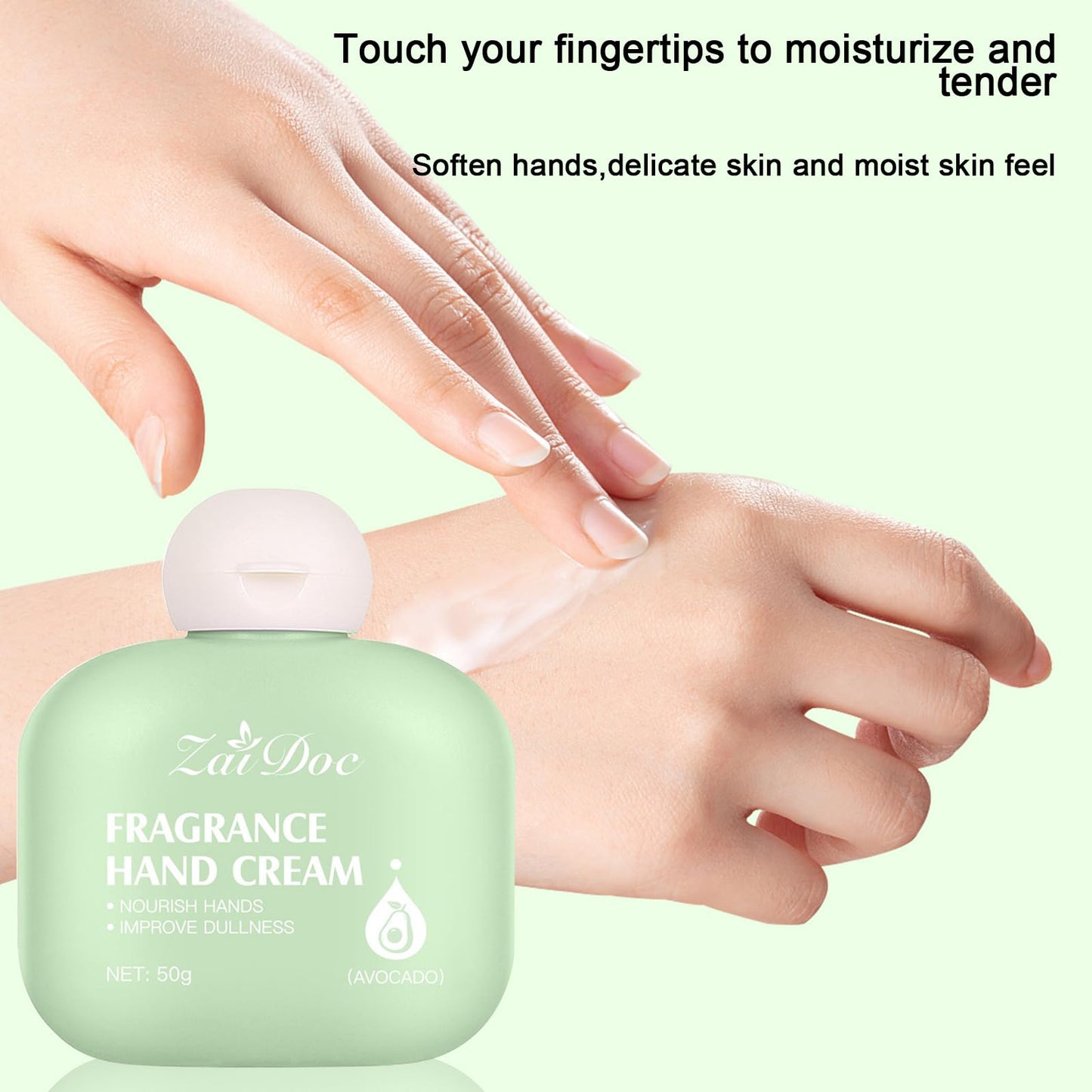 ZAIDOC Shea Butter Hand Cream, Moisturizing and Hydrating for Tender Hand Skin, Soft, Delicate & Smooth Feel, Long-Lasting Fragrance, Paraben-Free, 1.7 oz (1 Pack, Shea Butter)