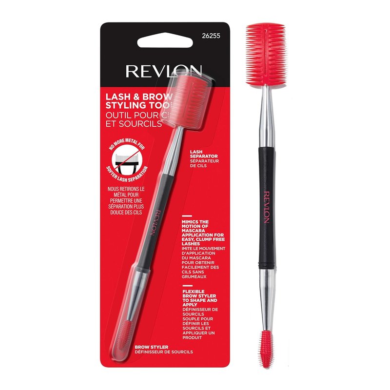 Revlon Dual Ended Lash & Brow Styling Tool - Eyelash Separator & Spoolie Brush, 1 Count