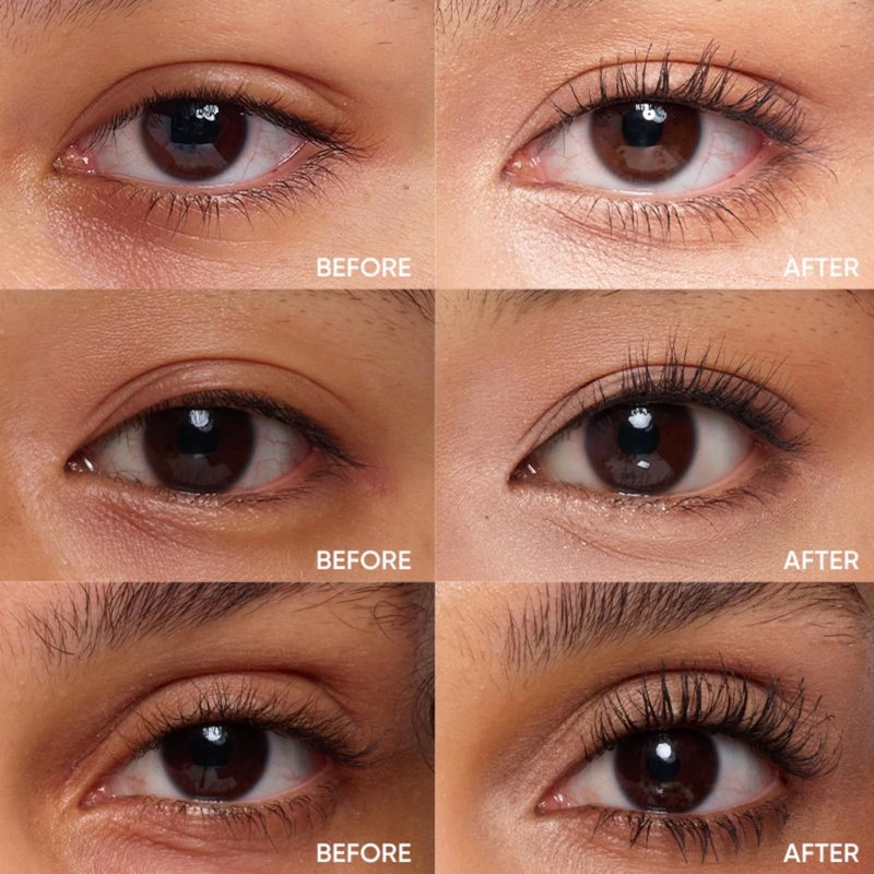 JUDYDOLL 3D Curling Eyelash Iron Mascara – Tubing Mascara with Ultra Fine Metal Wand, Contains Lengthening Fibers, Clump-Free&Smudge-Proof,Waterproof & Long-Lasting(6°Precision Design#01Black, 0.07oz)