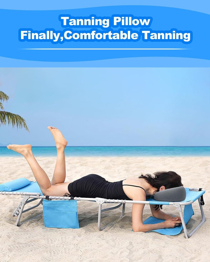 Face Down Pillow for Massage Table,Massage Headrest for Bed,Stomach Sleeping,BBL Pillow After Surgery,Post-Eye Surgery Recovery,Tanning Pillow with Removable Cover